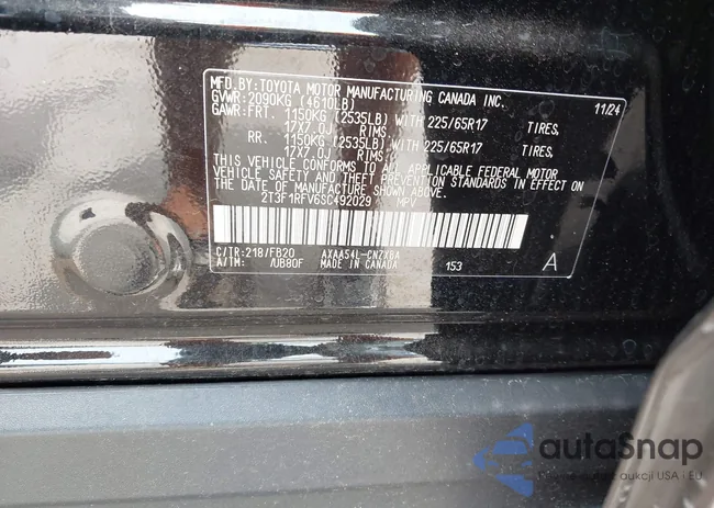 2T3F1RFV6SC492029: 42401536