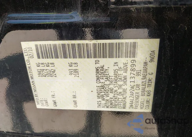 1N4AL2AP2AC137899: 42401662