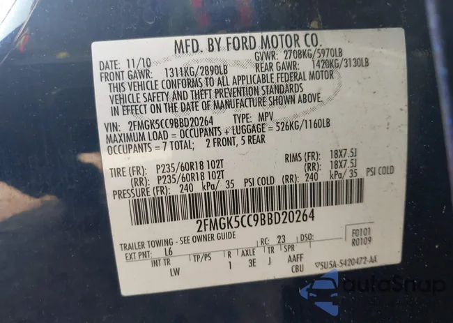 2FMGK5CC9BBD20264: 42401751