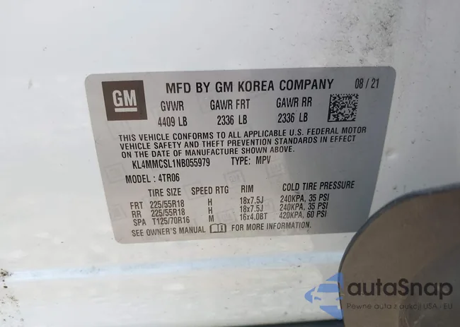 KL4MMCSL1NB055979: 42401782