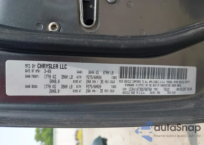 1D3HV18T99S786768: 42403093