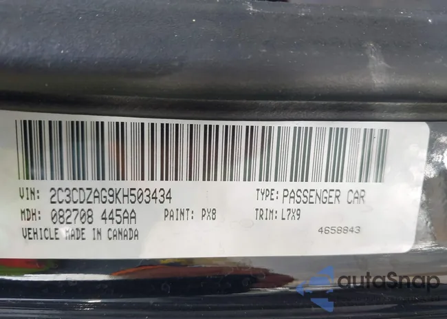 2C3CDZAG9KH503434: 42403216