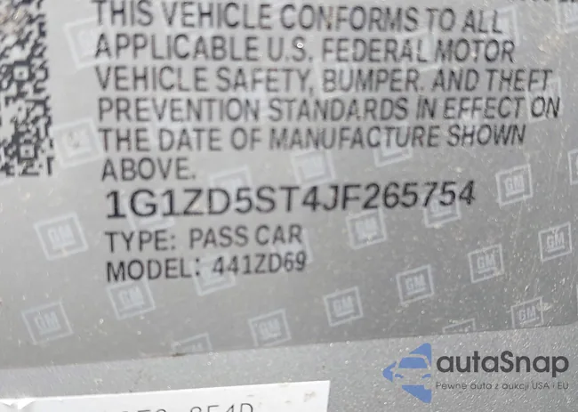 1G1ZD5ST4JF265754: 42403387