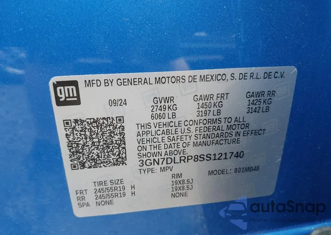 3GN7DLRP8SS121740: 42403403