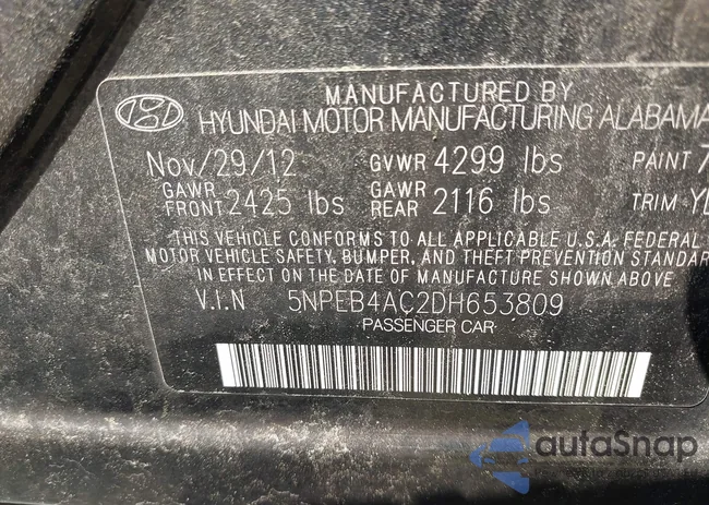 5NPEB4AC2DH653809: 42402784