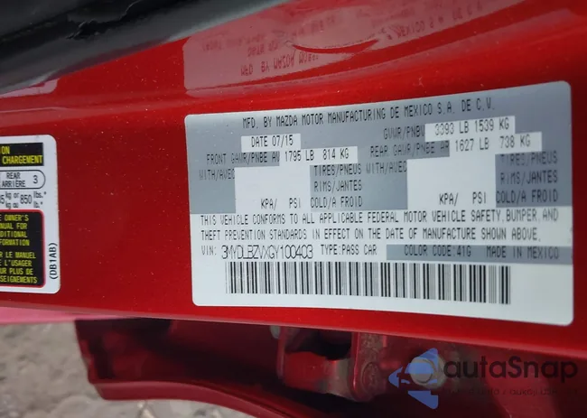 3MYDLBZVXGY100403: 42402831