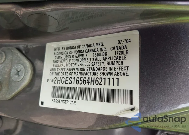 2HGES16564H621111: 42404213