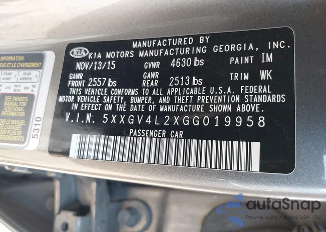 5XXGV4L2XGG019958: 42404254