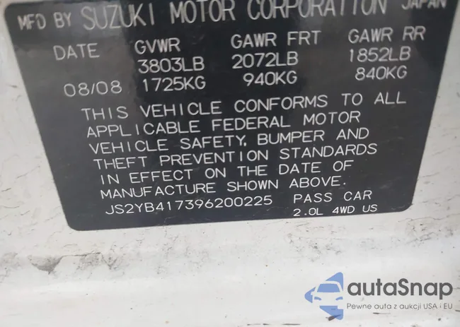 JS2YB417396200225: 42403516