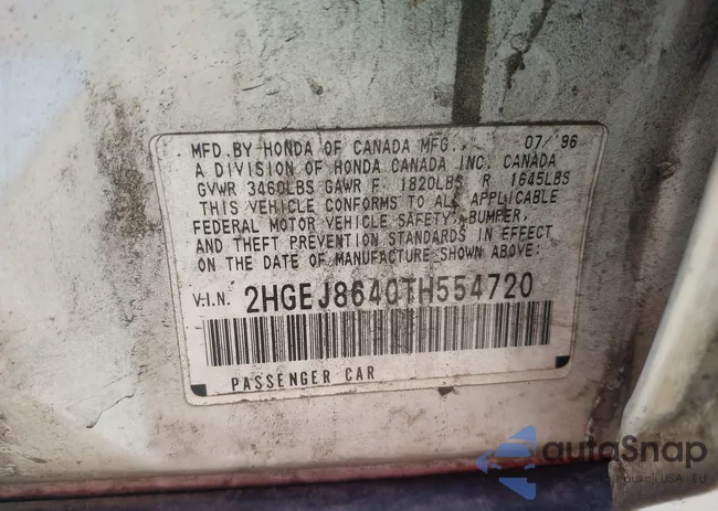 2HGEJ8640TH554720: 42403544