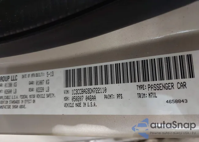 1C3CCBAG9DN722110: 42403653