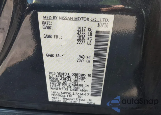 1N4AL3APXHC139447: 42403810