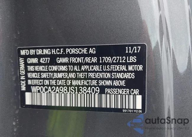 WP0CA2A98JS138409: 42403840