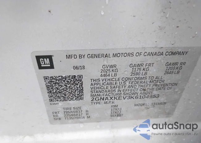 2GNAXKEV3K6104953: 42404886