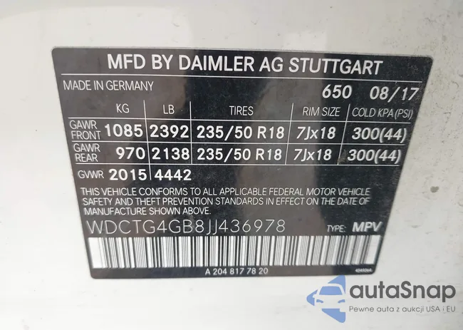 WDCTG4GB8JJ436978: 42404889