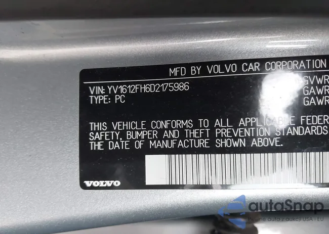 YV1612FH6D2175986: 42405075