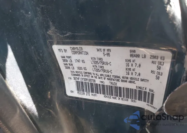 3B7HF13Y3SM169728: 42405237