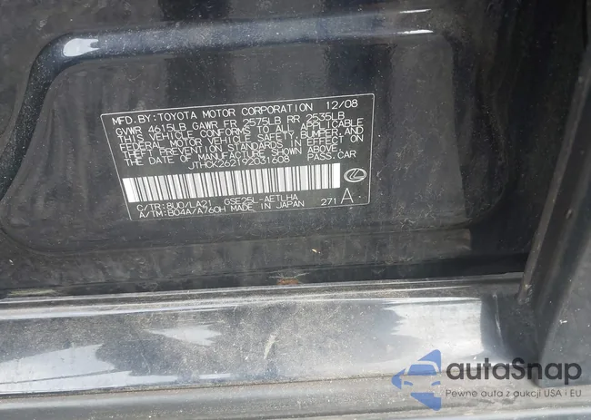 JTHCK262192031608: 42405255