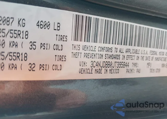 3C4NJDBB0JT395844: 42405343