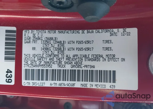 3TMCZ5ANXPM553952: 42405365