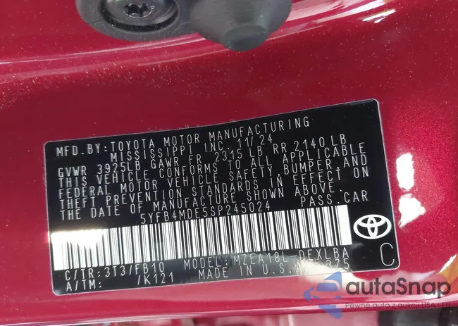 5YFB4MDE5SP245024: 42404480