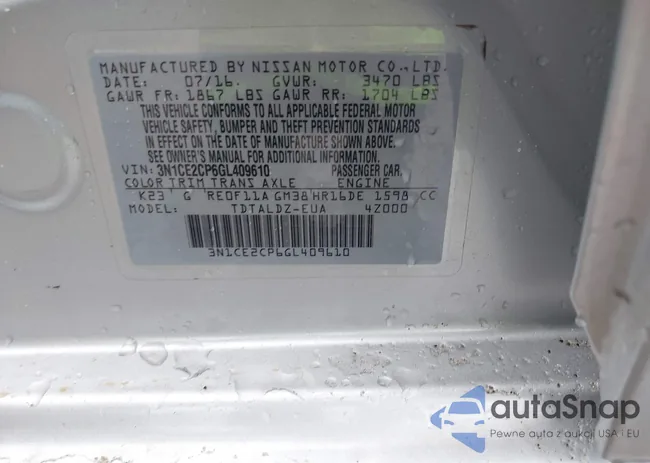 3N1CE2CP6GL409610: 42404655