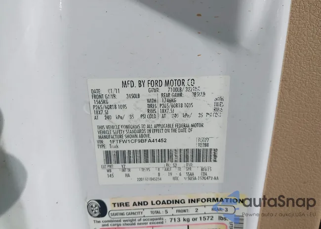 1FTFW1CF9BFA41452: 42404689