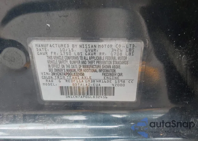 3N1CN7AP0GL832456: 42404853