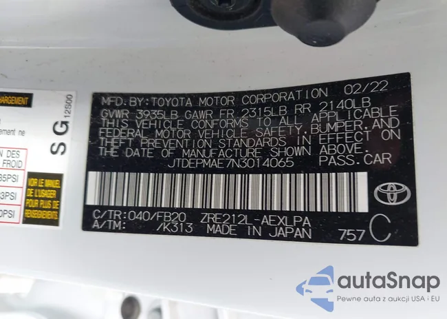 JTDEPMAE7N3014065: 42405868