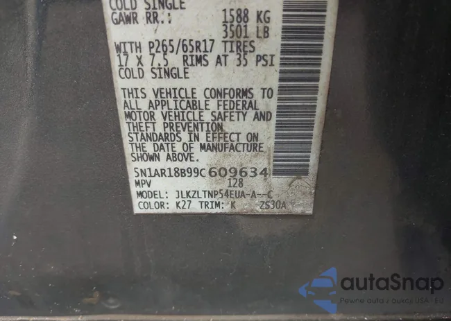 5N1AR18B99C609634: 42406166