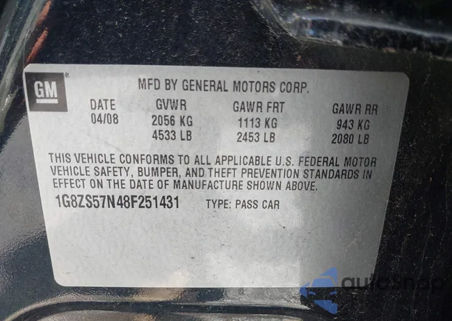 1G8ZS57N48F251431: 42406201