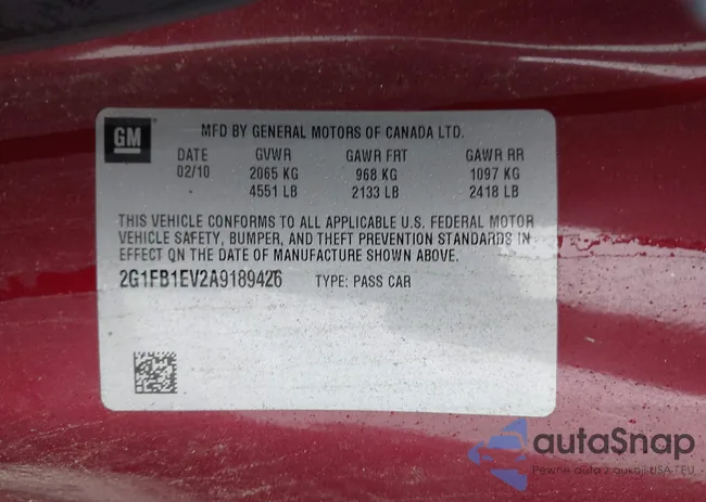 2G1FB1EV2A9189426: 42406236