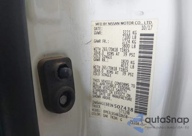 1N6AA1C69JN507438: 42406397