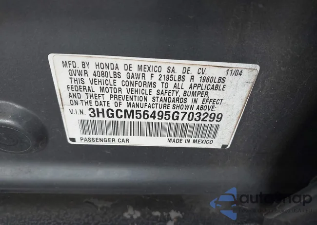 3HGCM56495G703299: 42405768