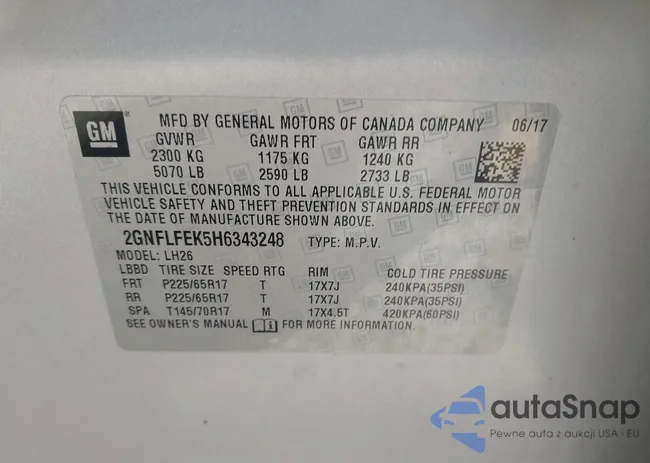 2GNFLFEK5H6343248: 42405802