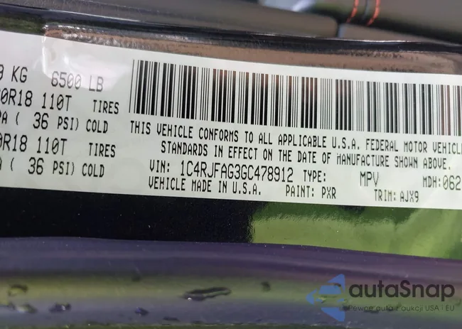 1C4RJFAG3GC478912: 42407263