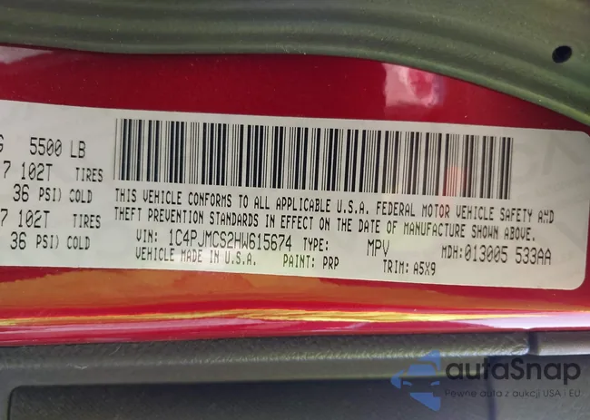 1C4PJMCS2HW615674: 42407282