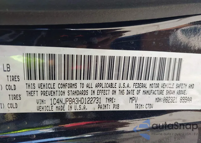 1C4NJPBA3HD122731: 42407423