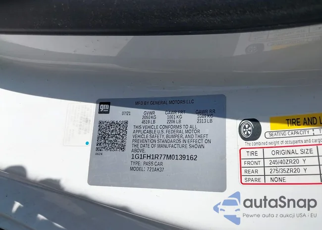 1G1FH1R77M0139162: 42406590