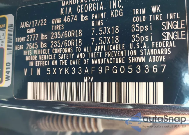 5XYK33AF9PG053367: 42406731