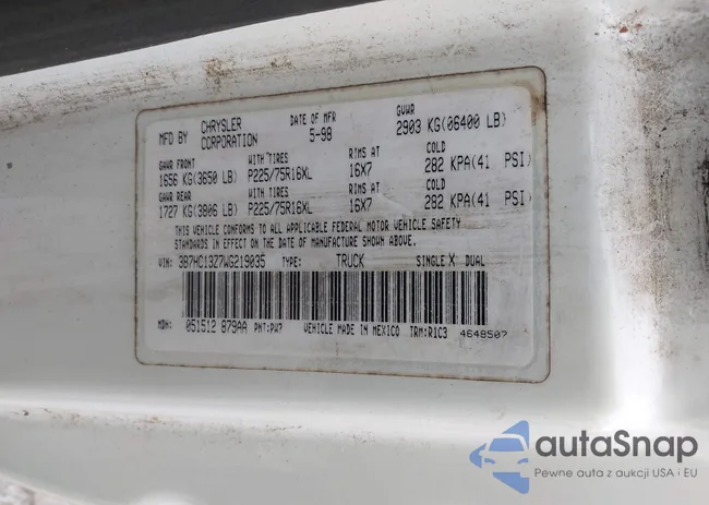 3B7HC13Z7WG219035: 42407869