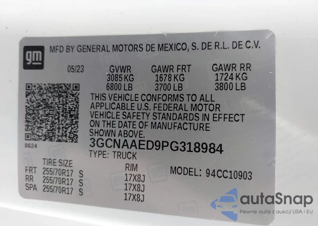 3GCNAAED9PG318984: 42407995