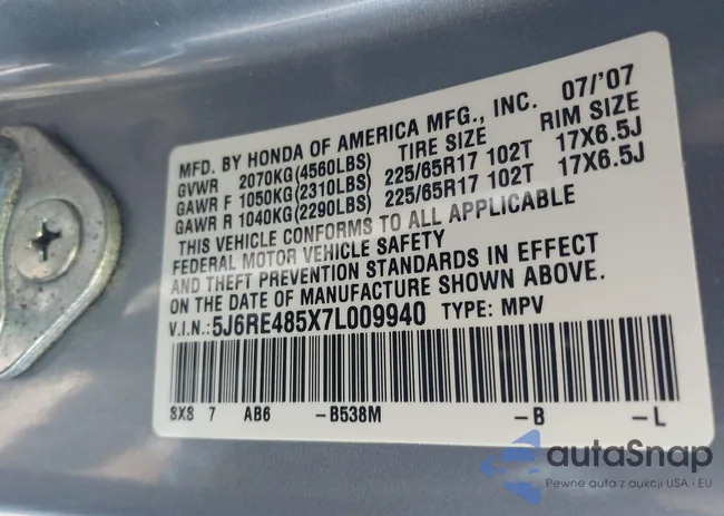 5J6RE485X7L009940: 42408184