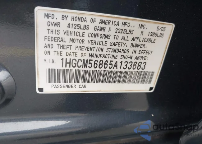 1HGCM56865A133683: 42408317