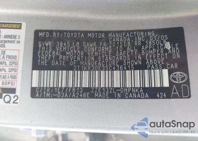 2T1KR30E35C436415: 42408432