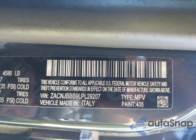 ZACNJBBB9LPL29207: 42407647