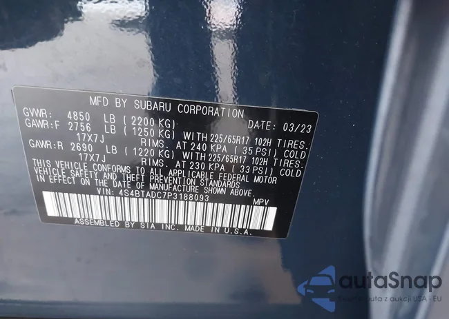 4S4BTADC7P3188093: 42407701