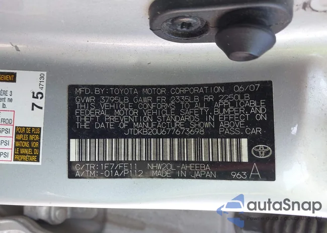 JTDKB20U677673698: 42407722