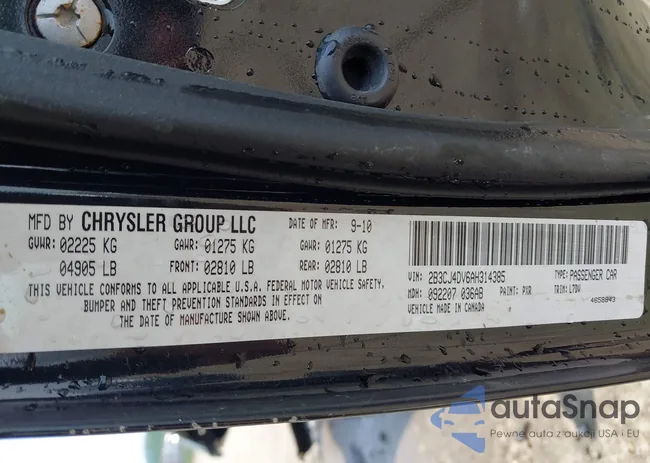 2B3CJ4DV6AH314385: 42408878