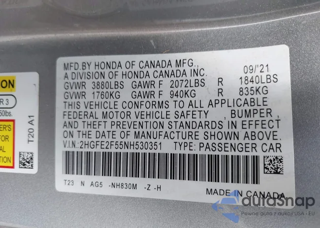 2HGFE2F55NH530351: 42409224